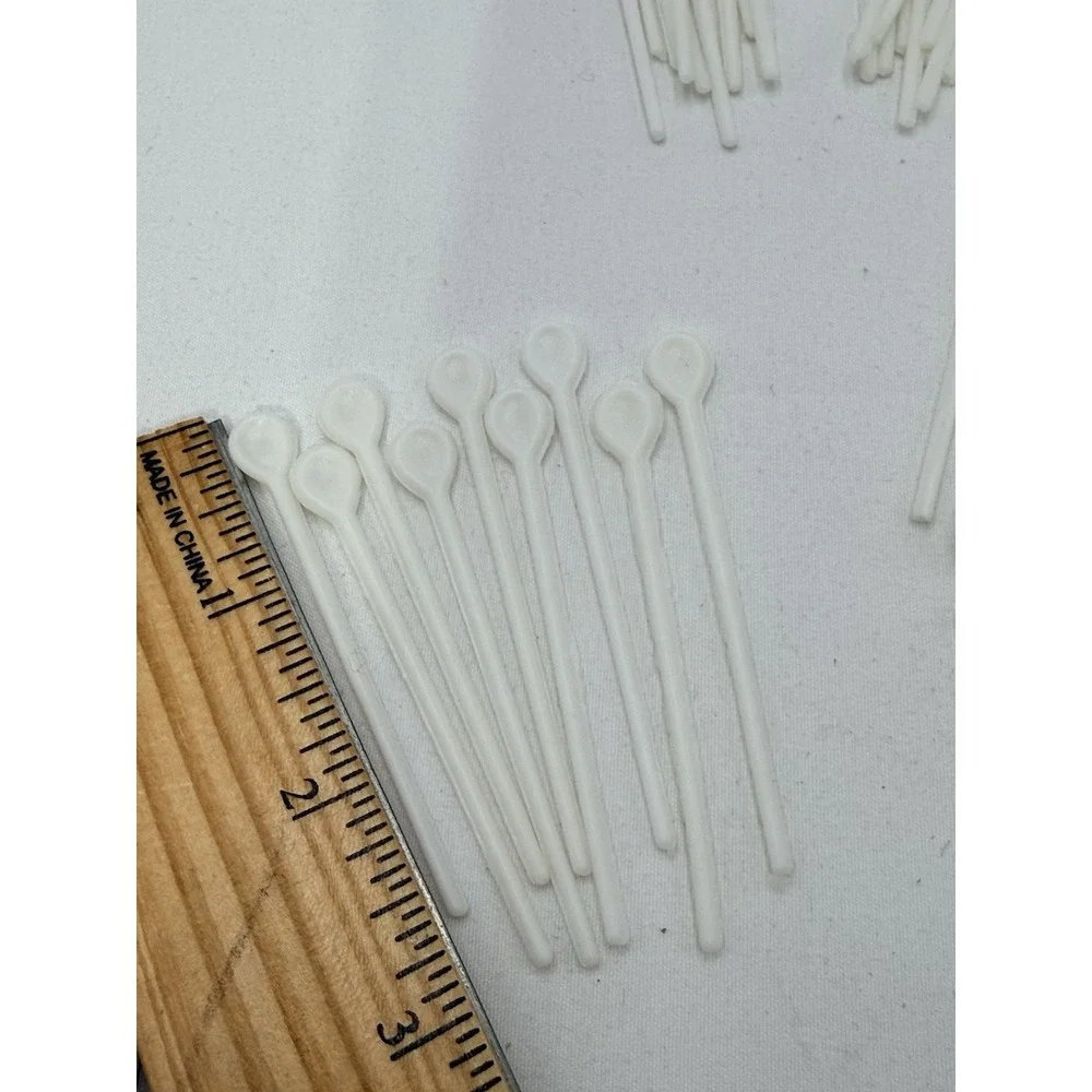 Hair Pins for Curlers Rollers Picks Plastic Mixed Lot White Pink Cream 50 +